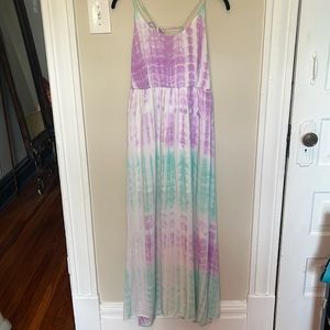 Altar’d State Tie Dye Maxi Dress Size M